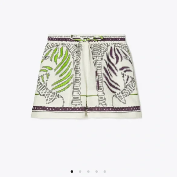 Tory Burch Zebra Print Shirt and Shorts Set - Picture 4 of 7
